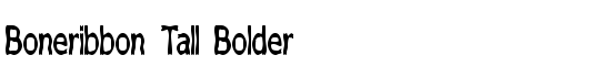 Boneribbon Tall Bolder - Download Thousands of Free Fonts at FontZone.net