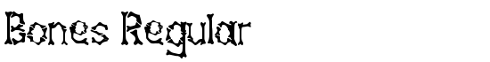 Bones Regular - Download Thousands of Free Fonts at FontZone.net