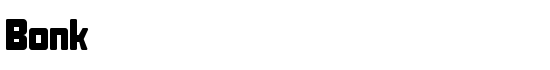 Bonk - Download Thousands of Free Fonts at FontZone.net