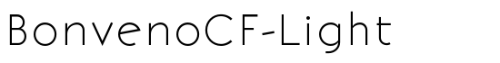 BonvenoCF-Light - Download Thousands of Free Fonts at FontZone.net
