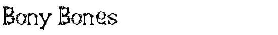 Bony Bones - Download Thousands of Free Fonts at FontZone.net