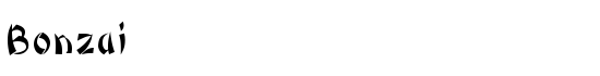 Bonzai - Download Thousands of Free Fonts at FontZone.net