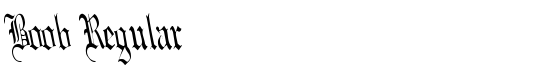 Boob Regular - Download Thousands of Free Fonts at FontZone.net