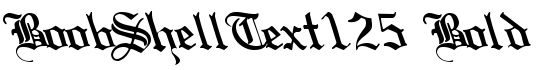 BoobShellText125 Bold - Download Thousands of Free Fonts at FontZone.net