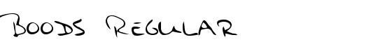 Boods Regular - Download Thousands of Free Fonts at FontZone.net