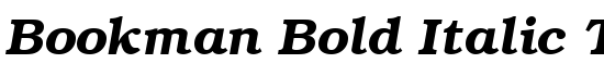 Bookman Bold Italic T. - Download Thousands of Free Fonts at FontZone.net