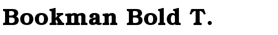 Bookman Bold T. - Download Thousands of Free Fonts at FontZone.net