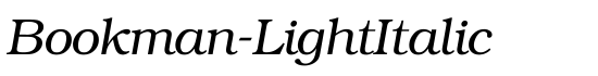 Bookman-LightItalic - Download Thousands of Free Fonts at FontZone.net