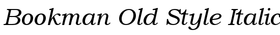 Bookman Old Style Italic - Download Thousands of Free Fonts at FontZone.net
