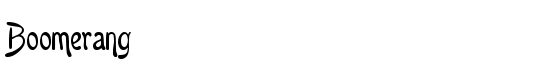 Boomerang - Download Thousands of Free Fonts at FontZone.net