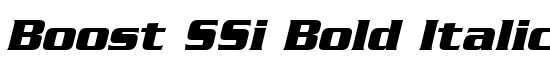 Boost SSi Bold Italic - Download Thousands of Free Fonts at FontZone.net