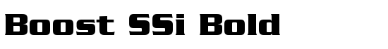 Boost SSi Bold - Download Thousands of Free Fonts at FontZone.net