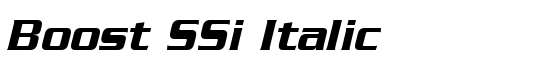 Boost SSi Italic - Download Thousands of Free Fonts at FontZone.net