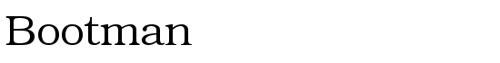 Bootman - Download Thousands of Free Fonts at FontZone.net