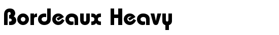 Bordeaux Heavy - Download Thousands of Free Fonts at FontZone.net