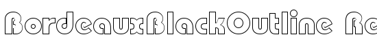 BordeauxBlackOutline Regular - Download Thousands of Free Fonts at FontZone.net