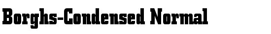 Borghs-Condensed Normal - Download Thousands of Free Fonts at FontZone.net