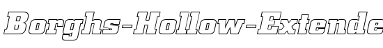 Borghs-Hollow-Extended Italic - Download Thousands of Free Fonts at FontZone.net