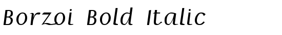 Borzoi Bold Italic - Download Thousands of Free Fonts at FontZone.net