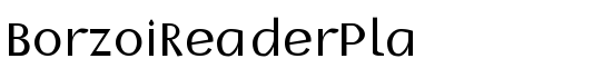 BorzoiReaderPla - Download Thousands of Free Fonts at FontZone.net