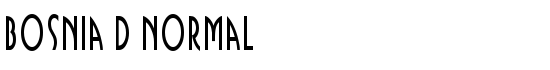 Bosnia D Normal - Download Thousands of Free Fonts at FontZone.net