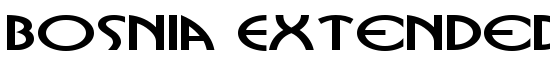 Bosnia Extended Bold - Download Thousands of Free Fonts at FontZone.net