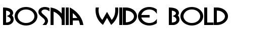 Bosnia Wide Bold - Download Thousands of Free Fonts at FontZone.net