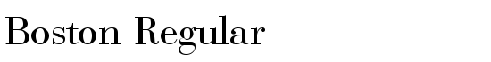 Boston Regular - Download Thousands of Free Fonts at FontZone.net