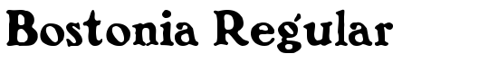 Bostonia Regular - Download Thousands of Free Fonts at FontZone.net