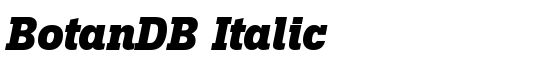 BotanDB Italic - Download Thousands of Free Fonts at FontZone.net