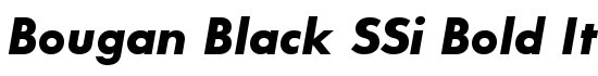 Bougan Black SSi Bold Italic - Download Thousands of Free Fonts at FontZone.net