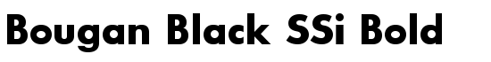 Bougan Black SSi Bold - Download Thousands of Free Fonts at FontZone.net