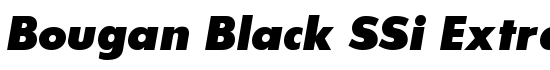 Bougan Black SSi Extra Bold Italic - Download Thousands of Free Fonts at FontZone.net