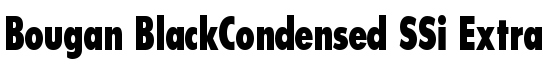 Bougan BlackCondensed SSi Extra Bold Condensed - Download Thousands of Free Fonts at FontZone.net