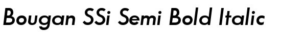 Bougan SSi Semi Bold Italic - Download Thousands of Free Fonts at FontZone.net