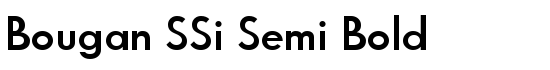 Bougan SSi Semi Bold - Download Thousands of Free Fonts at FontZone.net