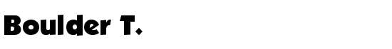 Boulder T. - Download Thousands of Free Fonts at FontZone.net