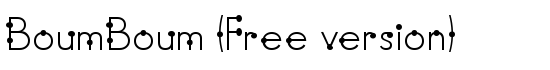 BoumBoum (Free version) - Download Thousands of Free Fonts at FontZone.net