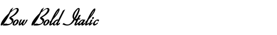 Bow Bold Italic - Download Thousands of Free Fonts at FontZone.net