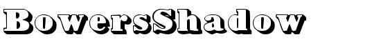 BowersShadow - Download Thousands of Free Fonts at FontZone.net