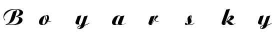 Boyarsky Bold Italic:00 - Download Thousands of Free Fonts at FontZone.net