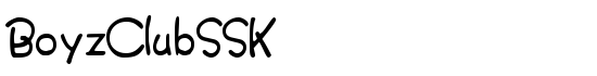 BoyzClubSSK - Download Thousands of Free Fonts at FontZone.net