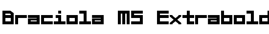 Braciola MS Extrabold - Download Thousands of Free Fonts at FontZone.net
