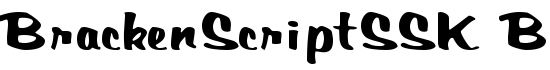 BrackenScriptSSK Bold - Download Thousands of Free Fonts at FontZone.net