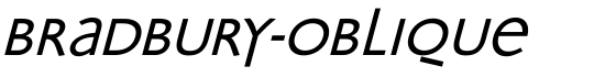 Bradbury-Oblique - Download Thousands of Free Fonts at FontZone.net
