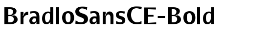 BradloSansCE-Bold - Download Thousands of Free Fonts at FontZone.net