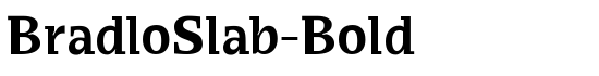 BradloSlab-Bold - Download Thousands of Free Fonts at FontZone.net