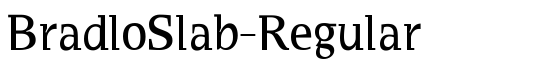BradloSlab-Regular - Download Thousands of Free Fonts at FontZone.net