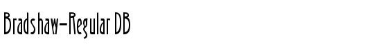 Bradshaw-Regular DB - Download Thousands of Free Fonts at FontZone.net