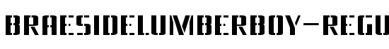 BraesideLumberboy-Regular - Download Thousands of Free Fonts at FontZone.net